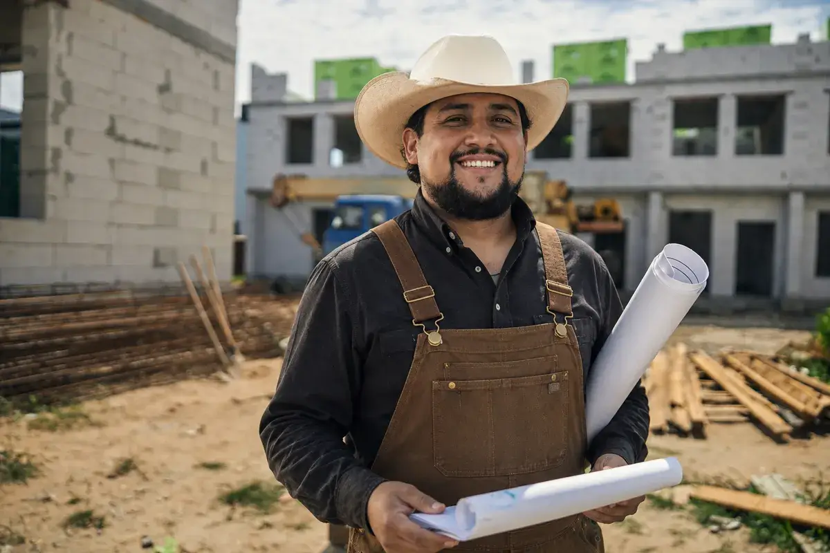 Ramon Valencia, owner and lead contractor at Valencia General Construction, on a job site